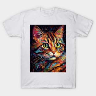 Close-up of a cat's head. T-Shirt